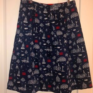 Boden London-print skirt with pockets